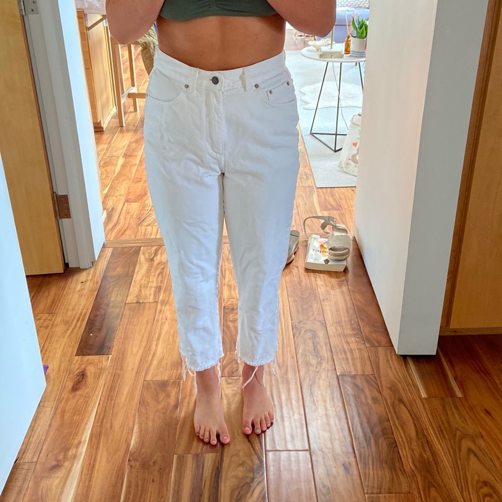 vintage white jeans